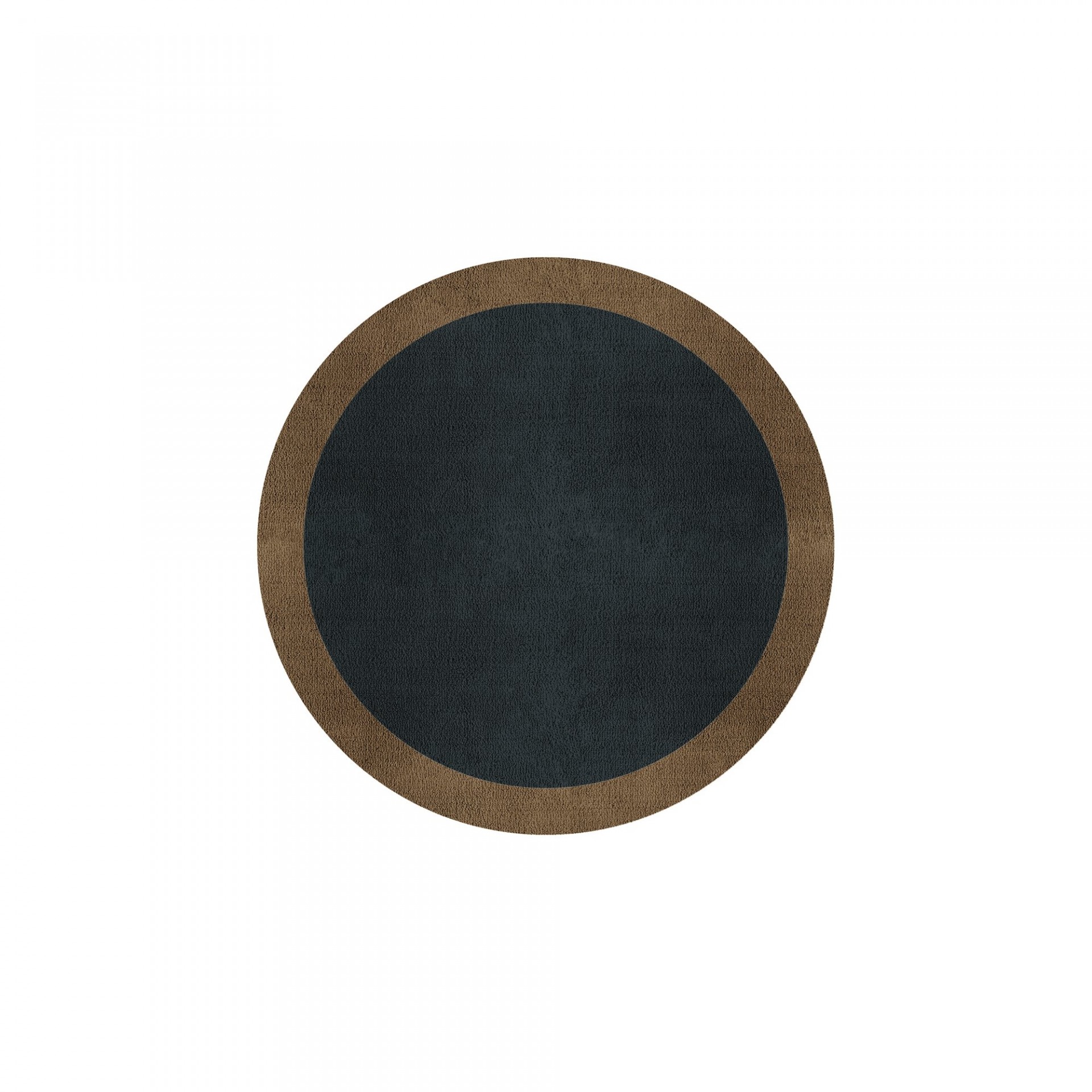 BORDER ATELIER CHARCOAL BLUE ROUND AREA RUG