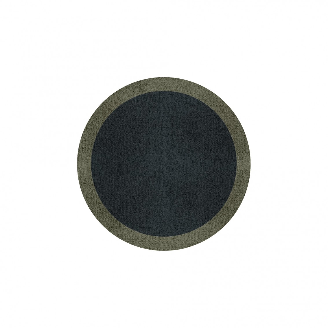 BORDER ATELIER CHARCOAL BLUE ROUND AREA RUG
