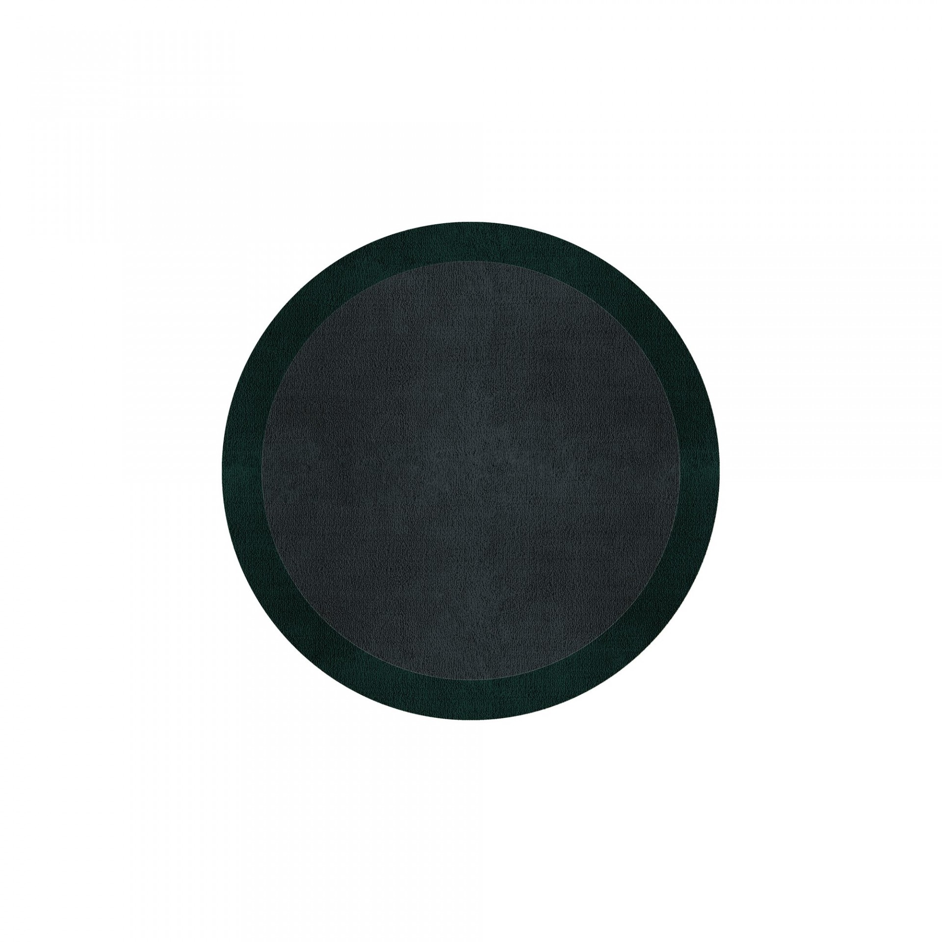 BORDER ATELIER CHARCOAL BLUE ROUND AREA RUG