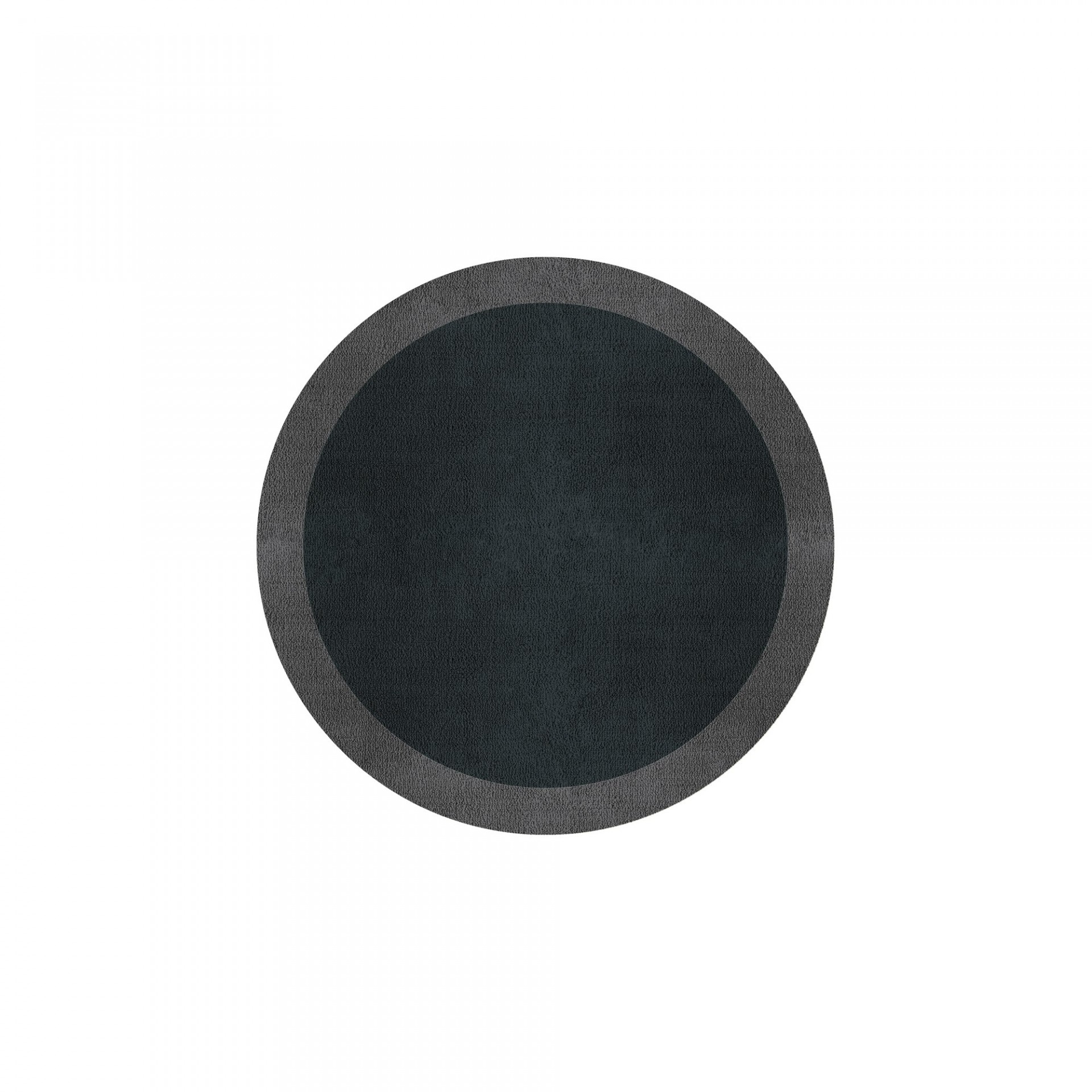 BORDER ATELIER CHARCOAL BLUE TAPETE REDONDO