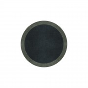 BORDER ATELIER CHARCOAL BLUE ROUND AREA RUG