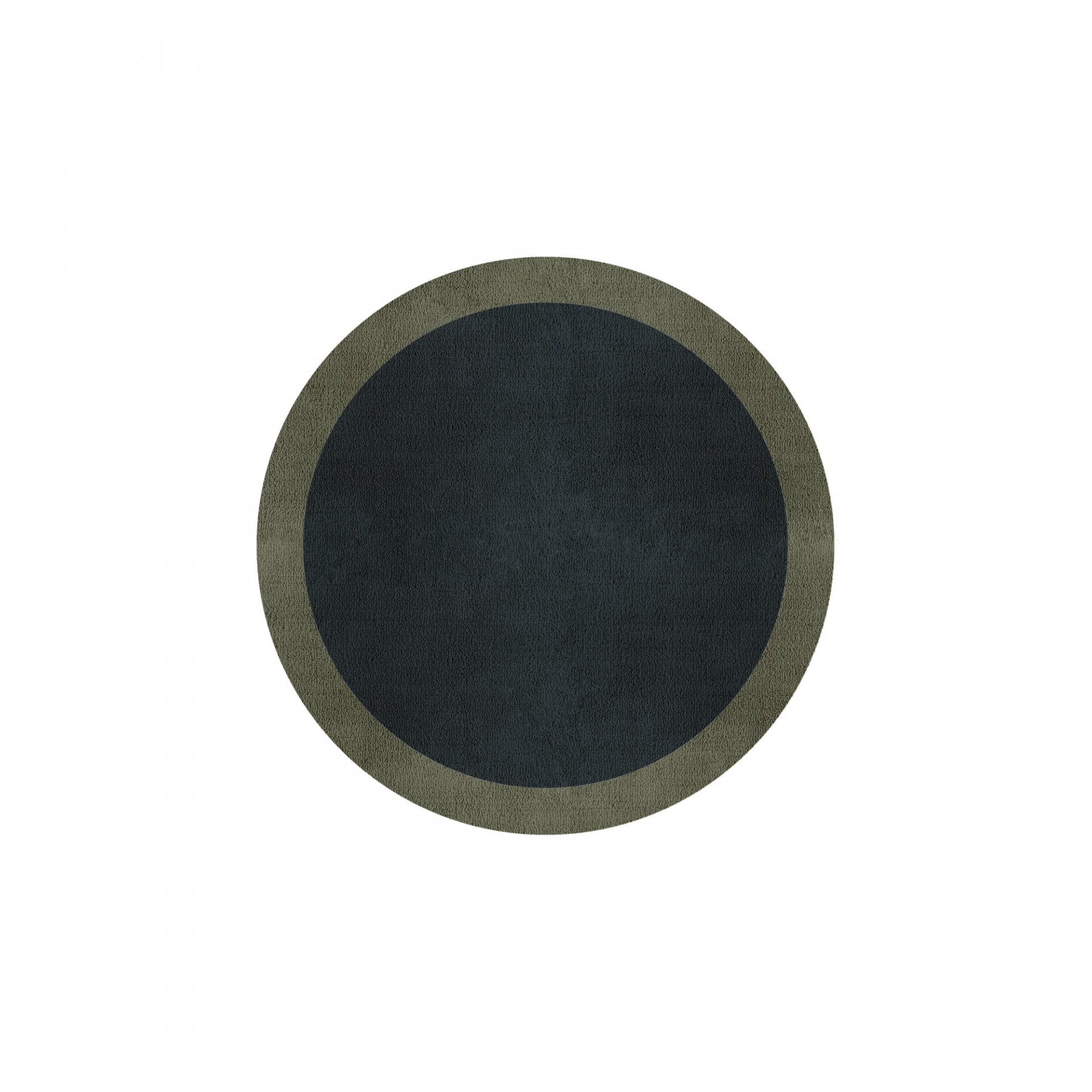 BORDER ATELIER CHARCOAL BLUE ROUND AREA RUG