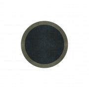 BORDER ATELIER CHARCOAL BLUE ROUND AREA RUG