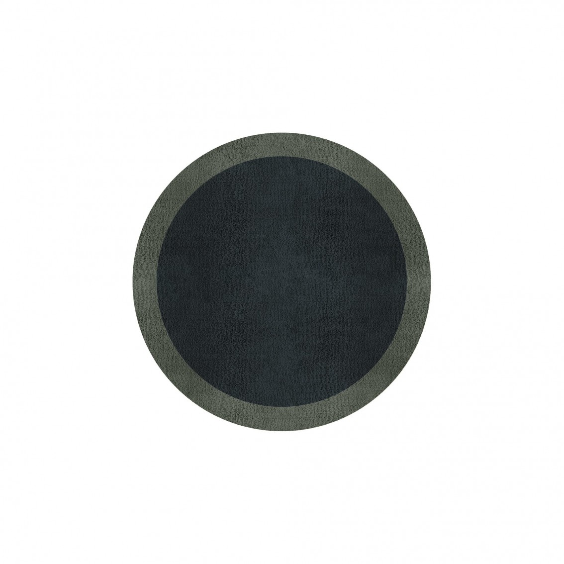 BORDER ATELIER CHARCOAL BLUE ROUND AREA RUG