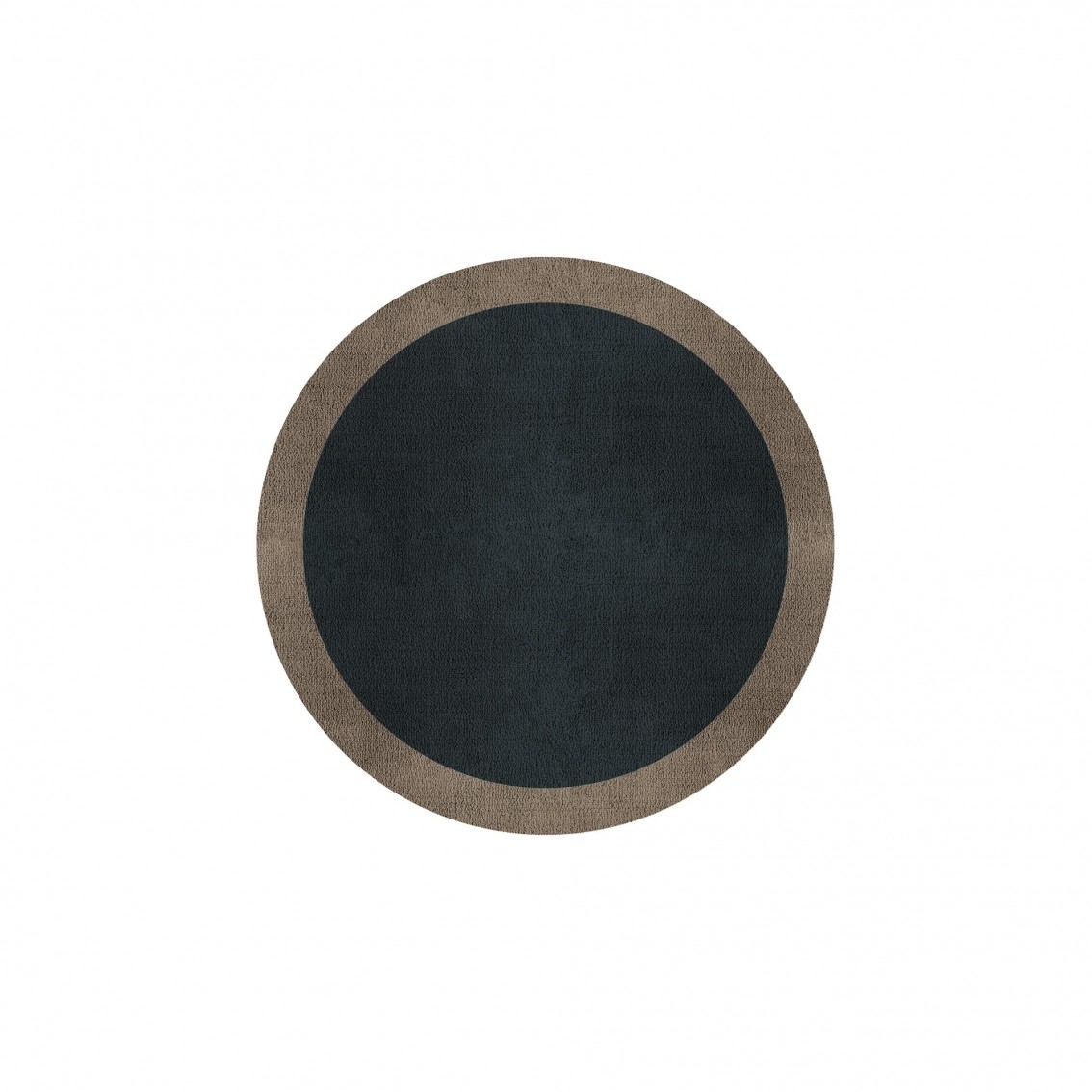 BORDER ATELIER CHARCOAL BLUE ROUND AREA RUG