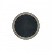 BORDER ATELIER CHARCOAL BLUE ROUND AREA RUG BORDER ATELIER CHARCOAL BLUE ROUND AREA RUG