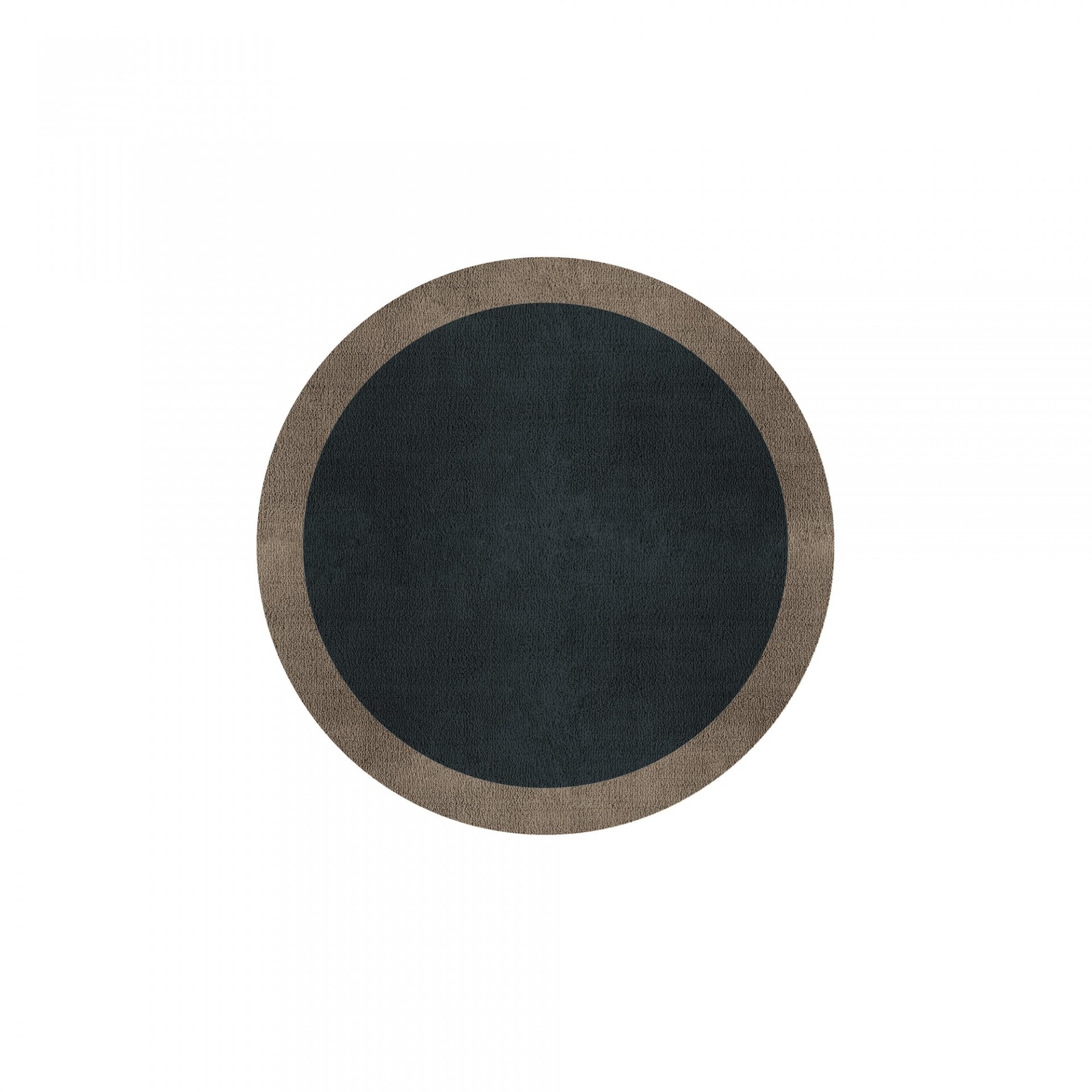 BORDER ATELIER CHARCOAL BLUE ROUND AREA RUG