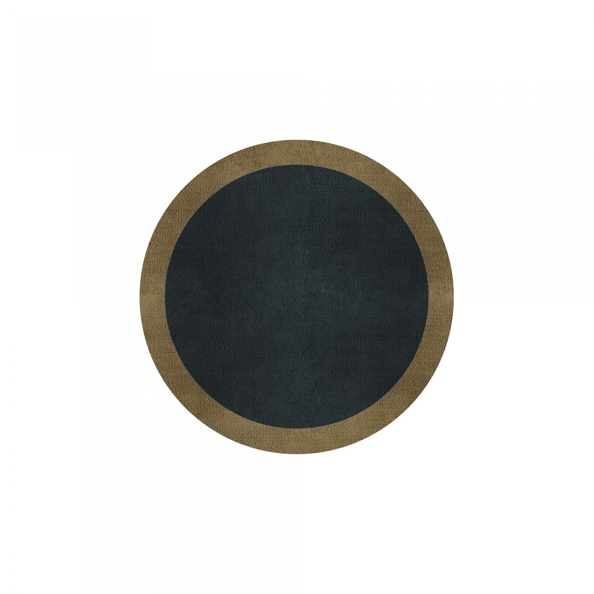 BORDER ATELIER CHARCOAL BLUE ROUND AREA RUG