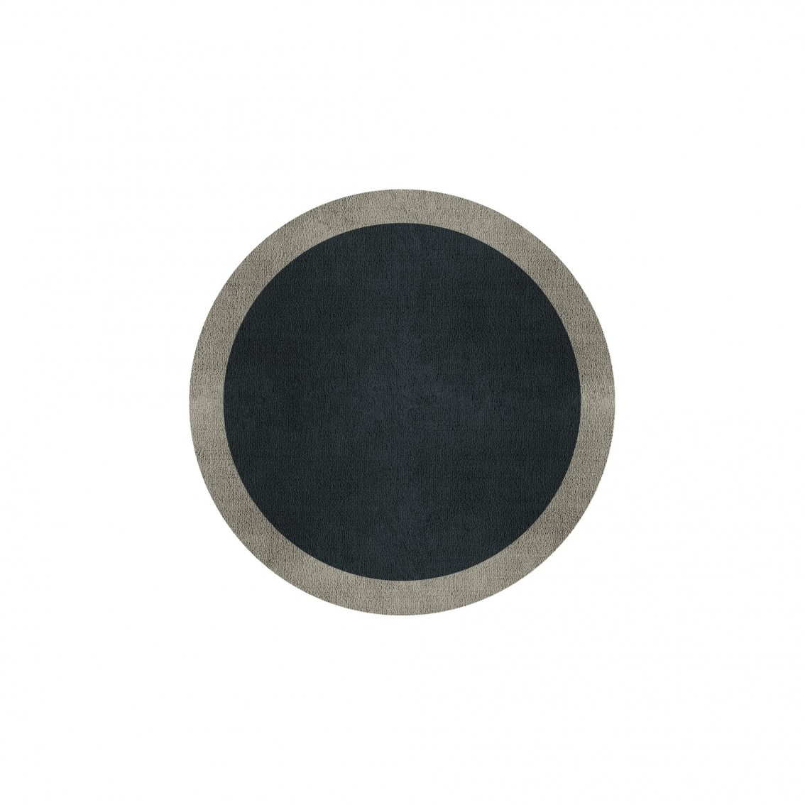 BORDER ATELIER CHARCOAL BLUE ROUND AREA RUG BORDER ATELIER CHARCOAL BLUE ROUND AREA RUG