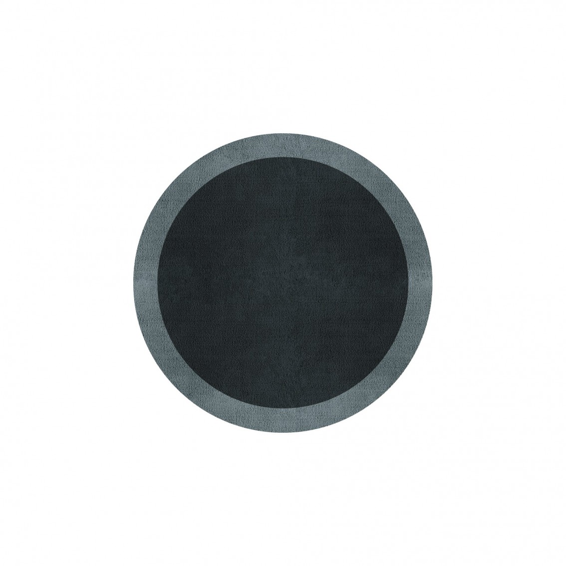 BORDER ATELIER CHARCOAL BLUE ROUND AREA RUG BORDER ATELIER CHARCOAL BLUE ROUND AREA RUG