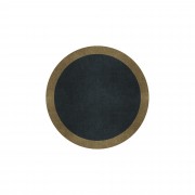 BORDER ATELIER CHARCOAL BLUE ROUND AREA RUG BORDER ATELIER CHARCOAL BLUE ROUND AREA RUG