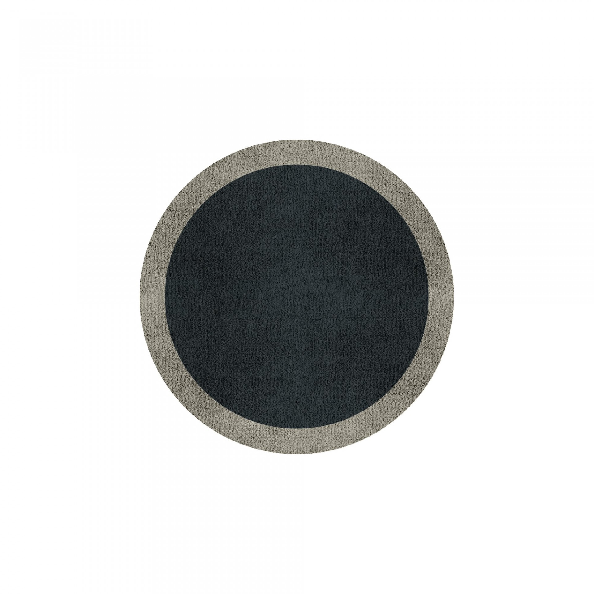 BORDER ATELIER CHARCOAL BLUE ROUND AREA RUG