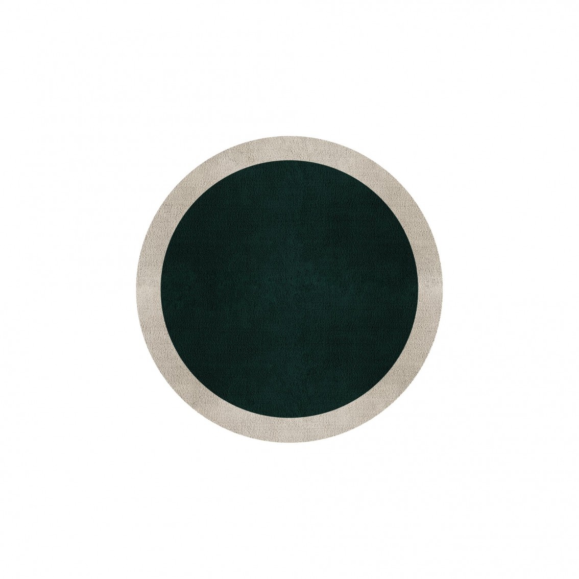 BORDER ATELIER HUNTER GREEN ROUND AREA RUG BORDER ATELIER HUNTER GREEN ROUND AREA RUG