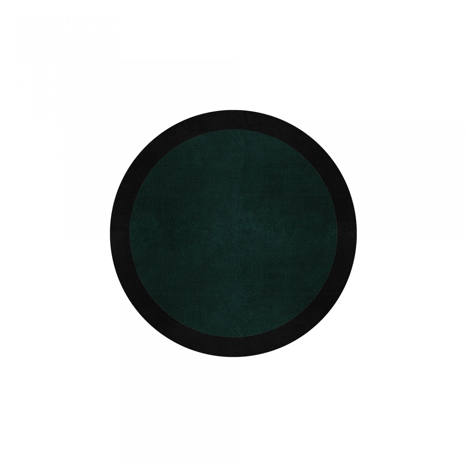 BORDER ATELIER HUNTER GREEN ROUND AREA RUG