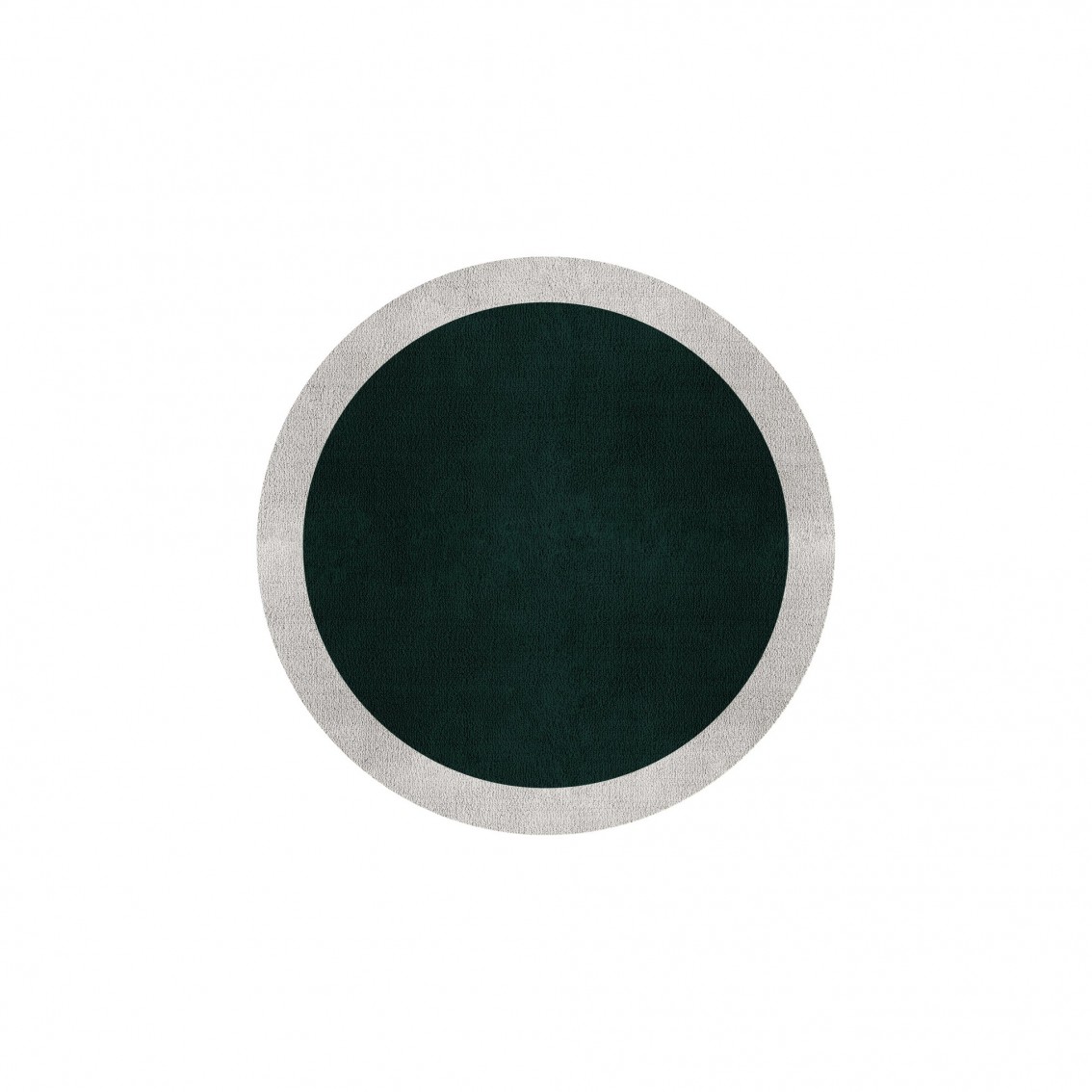 BORDER ATELIER HUNTER GREEN ROUND AREA RUG