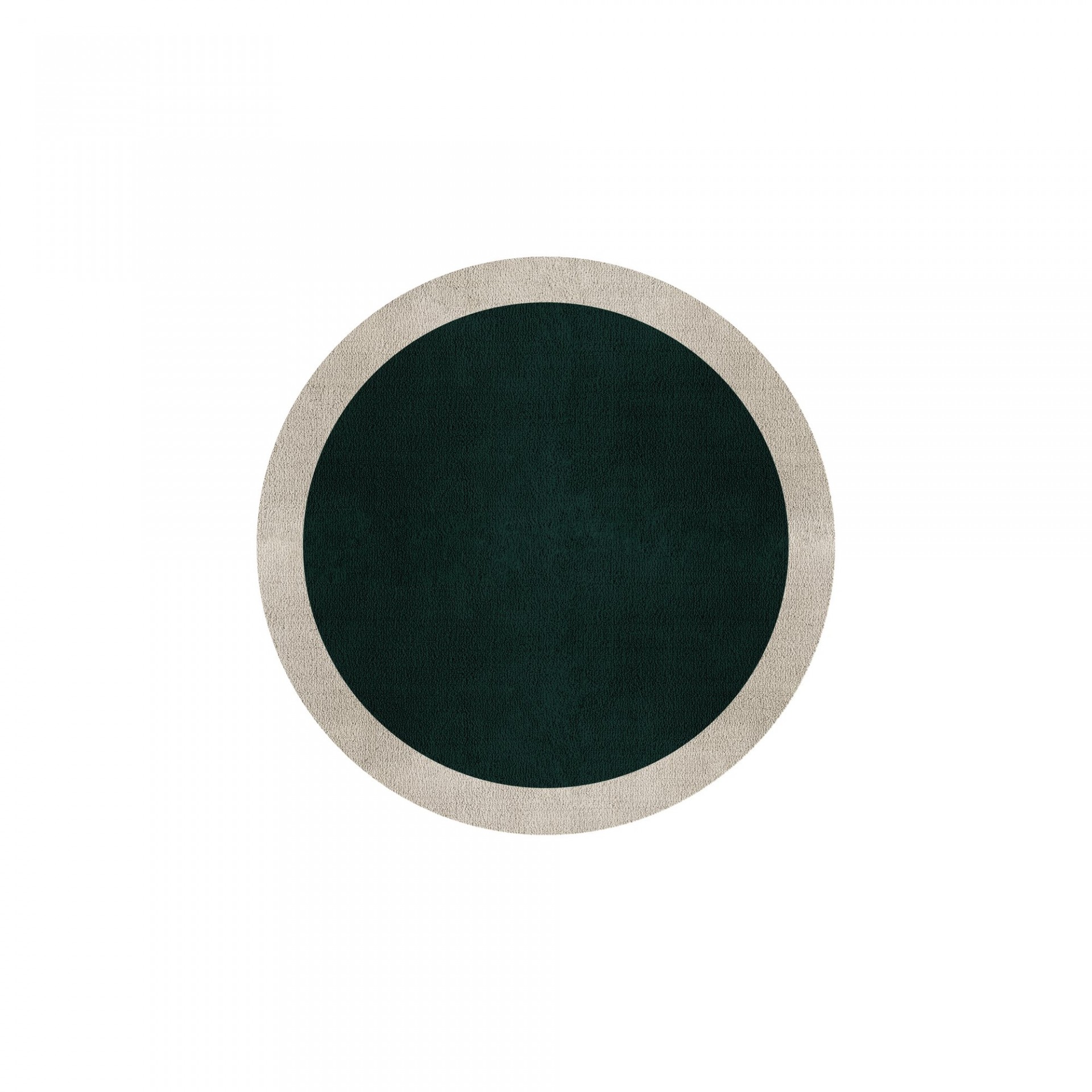 BORDER ATELIER HUNTER GREEN ROUND AREA RUG
