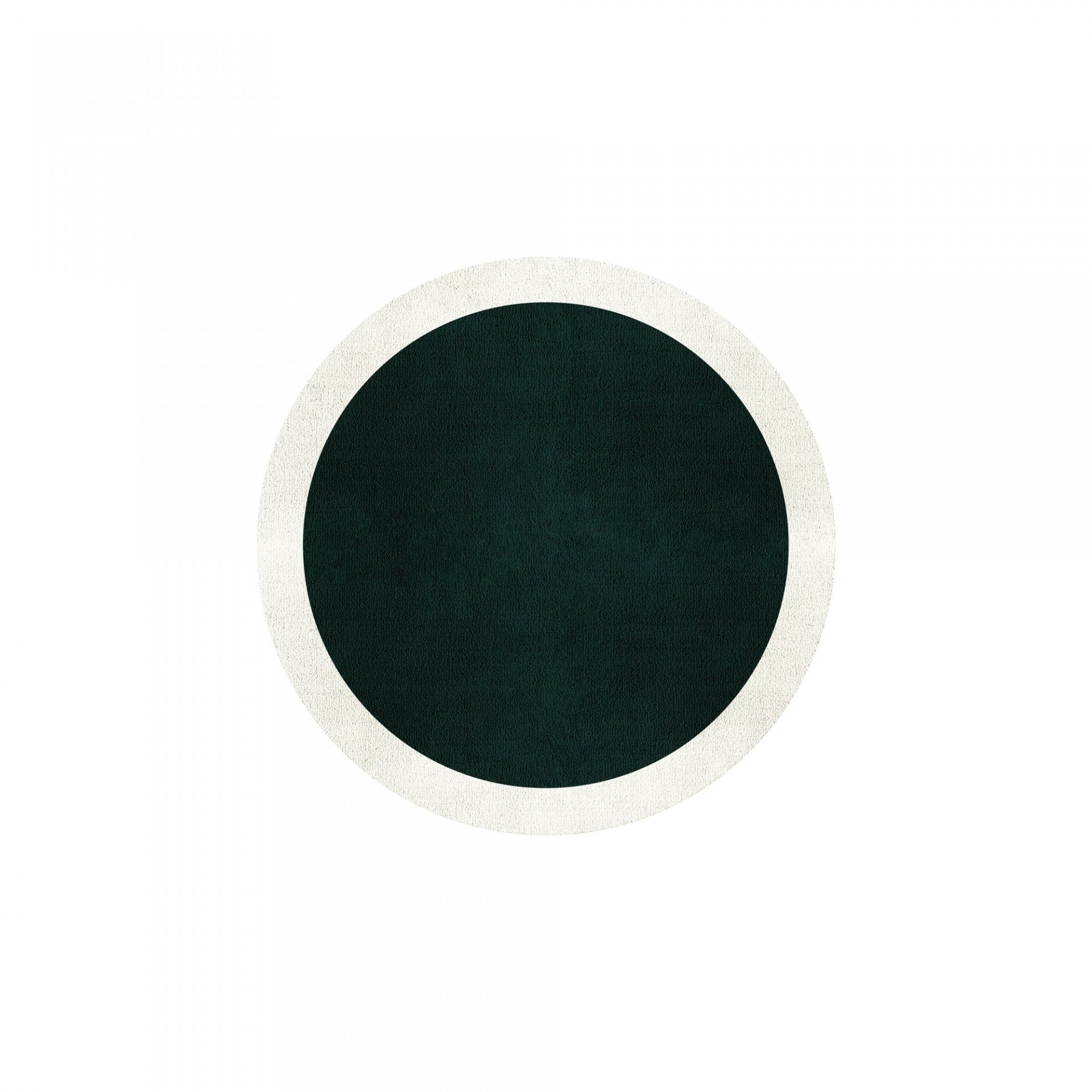 BORDER ATELIER HUNTER GREEN ROUND AREA RUG