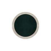 BORDER ATELIER HUNTER GREEN ROUND AREA RUG BORDER ATELIER HUNTER GREEN ROUND AREA RUG