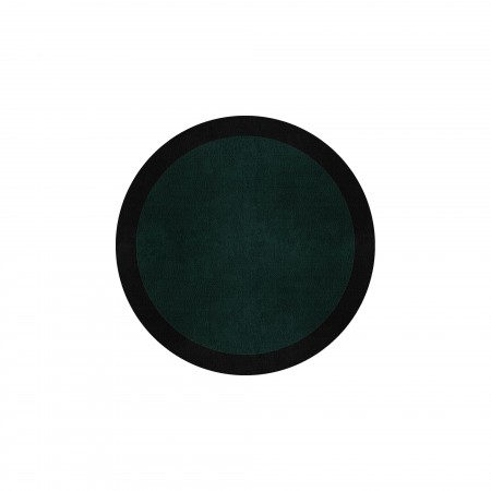 BORDER ATELIER HUNTER GREEN ROUND AREA RUG BORDER ATELIER HUNTER GREEN ROUND AREA RUG
