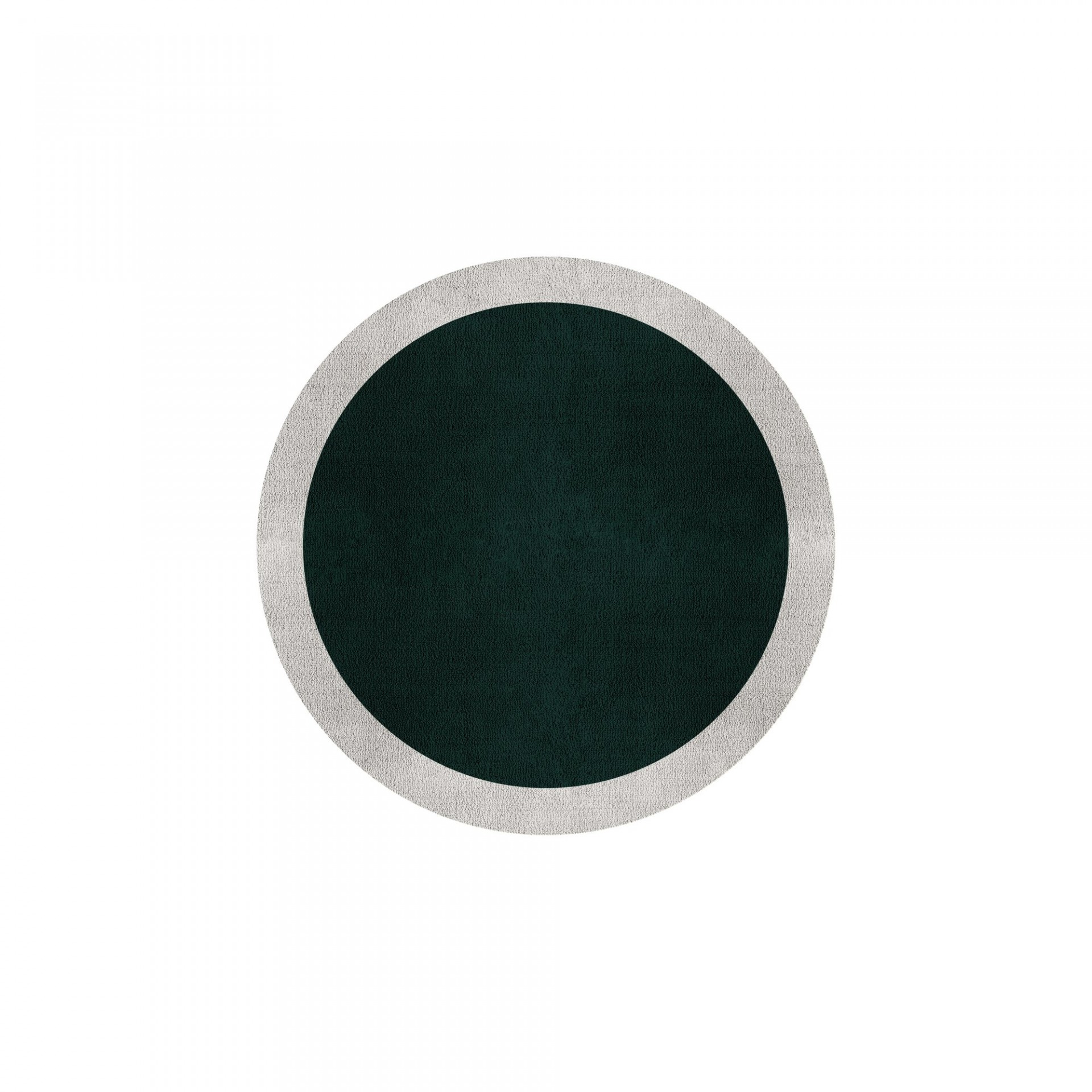BORDER ATELIER HUNTER GREEN ROUND AREA RUG