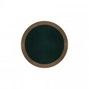 BORDER ATELIER HUNTER GREEN ROUND AREA RUG BORDER ATELIER HUNTER GREEN ROUND AREA RUG