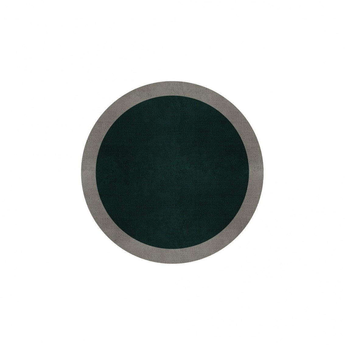 BORDER ATELIER HUNTER GREEN ROUND AREA RUG BORDER ATELIER HUNTER GREEN ROUND AREA RUG