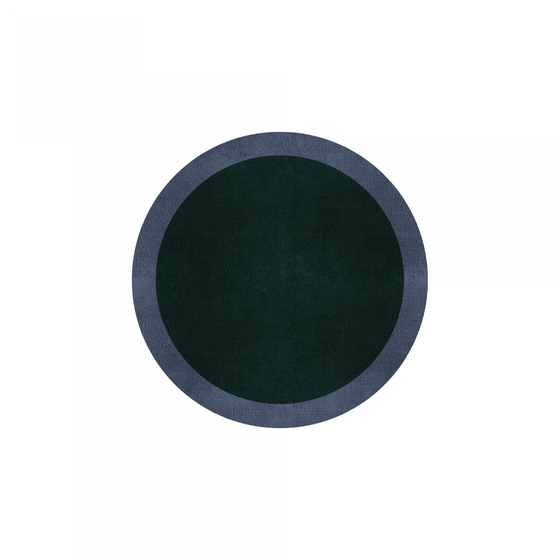 BORDER ATELIER HUNTER GREEN ROUND AREA RUG