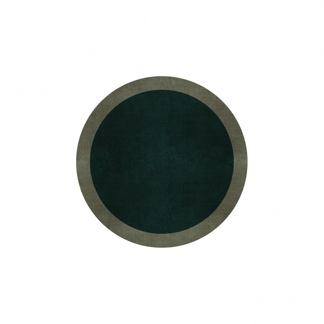 BORDER ATELIER HUNTER GREEN ROUND AREA RUG BORDER ATELIER HUNTER GREEN ROUND AREA RUG