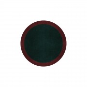 BORDER ATELIER HUNTER GREEN ROUND AREA RUG BORDER ATELIER HUNTER GREEN ROUND AREA RUG