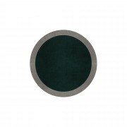 BORDER ATELIER HUNTER GREEN ROUND AREA RUG BORDER ATELIER HUNTER GREEN ROUND AREA RUG