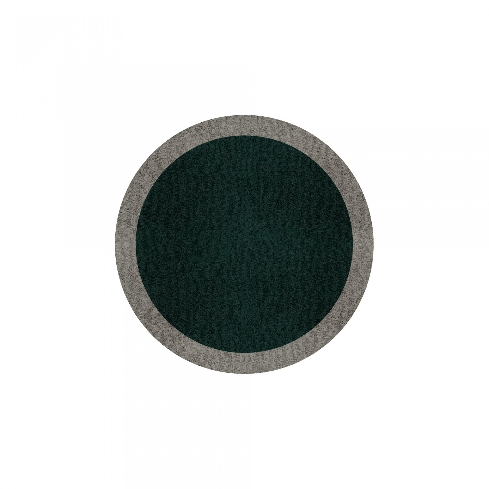 BORDER ATELIER HUNTER GREEN ROUND AREA RUG