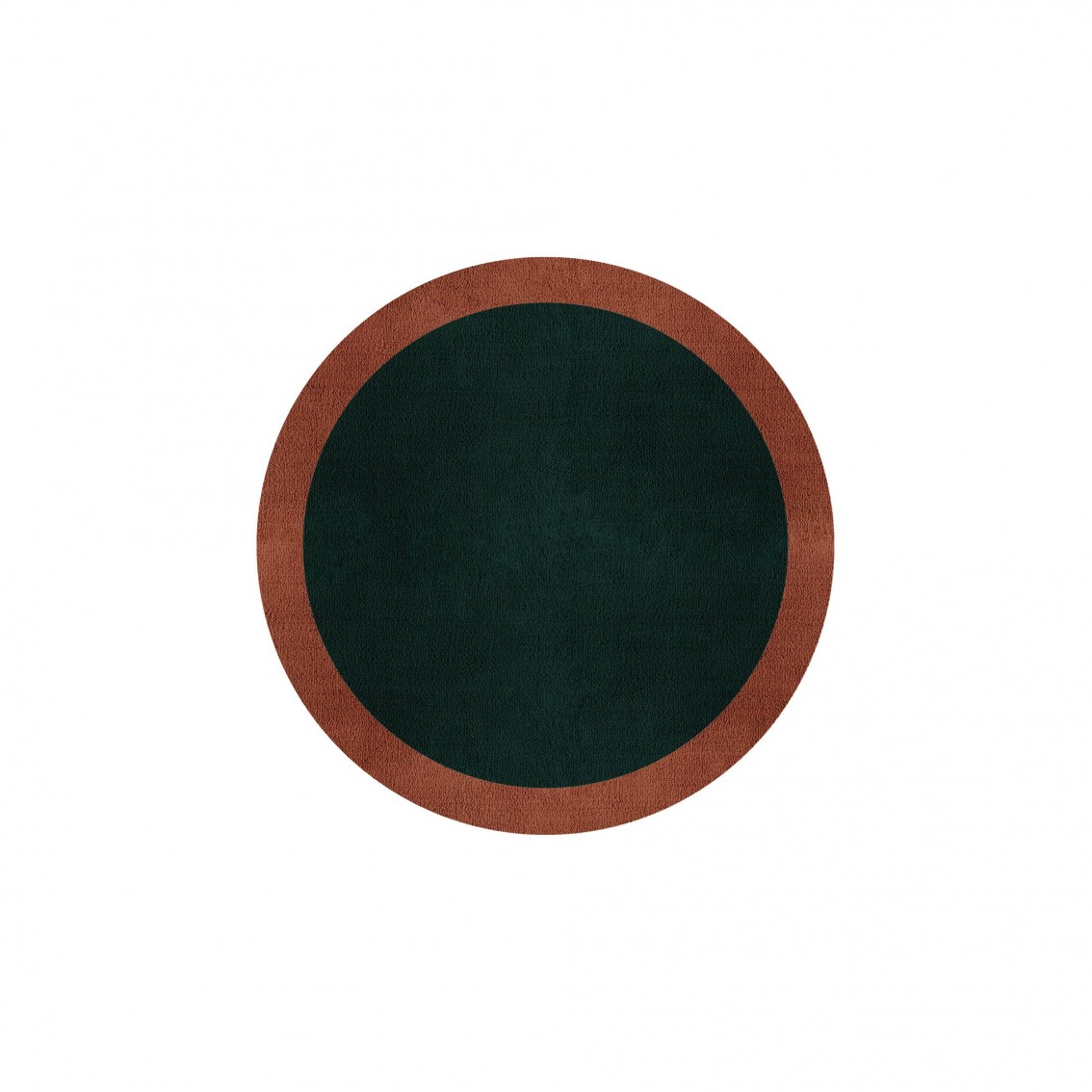 BORDER ATELIER HUNTER GREEN ROUND AREA RUG BORDER ATELIER HUNTER GREEN ROUND AREA RUG