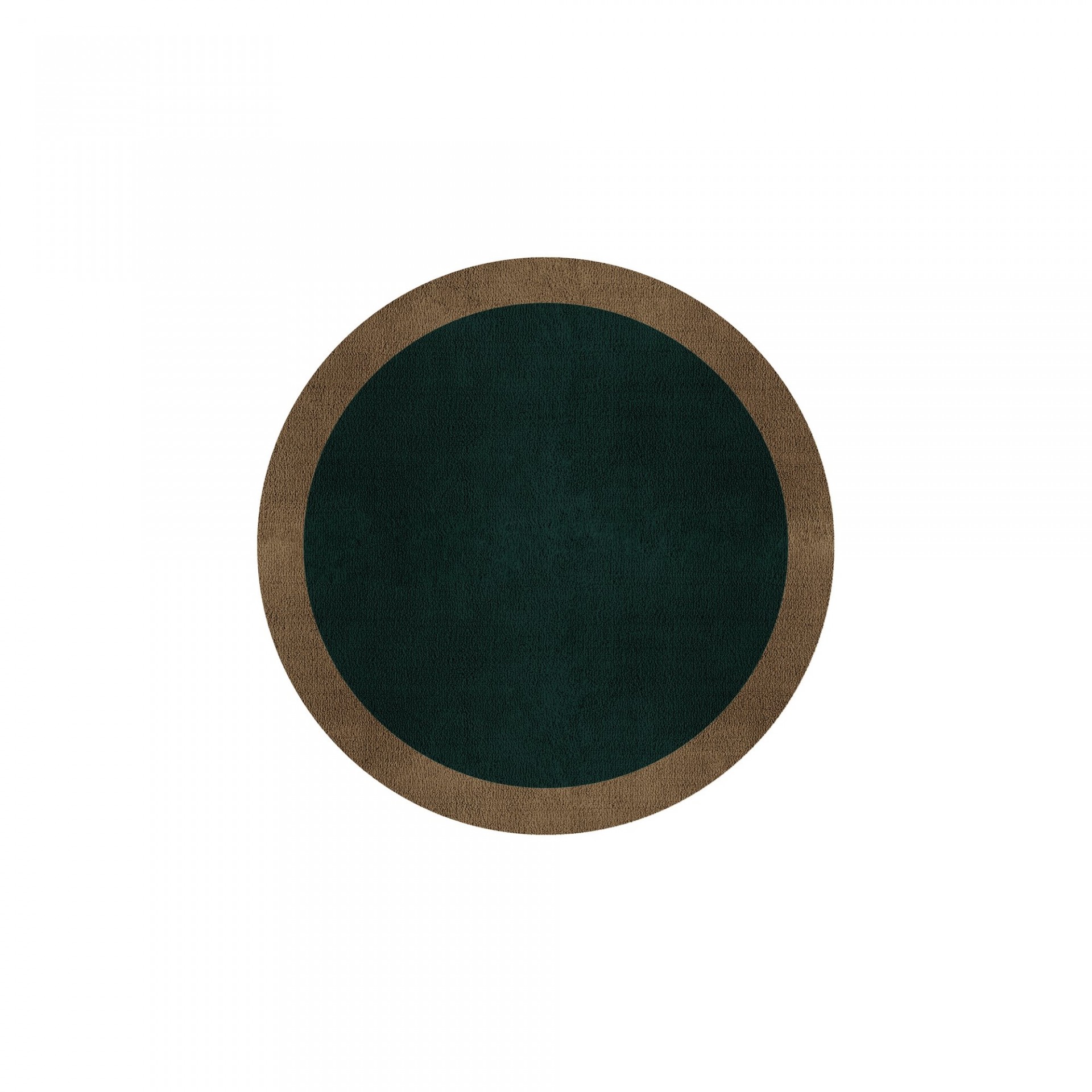 BORDER ATELIER HUNTER GREEN ROUND AREA RUG