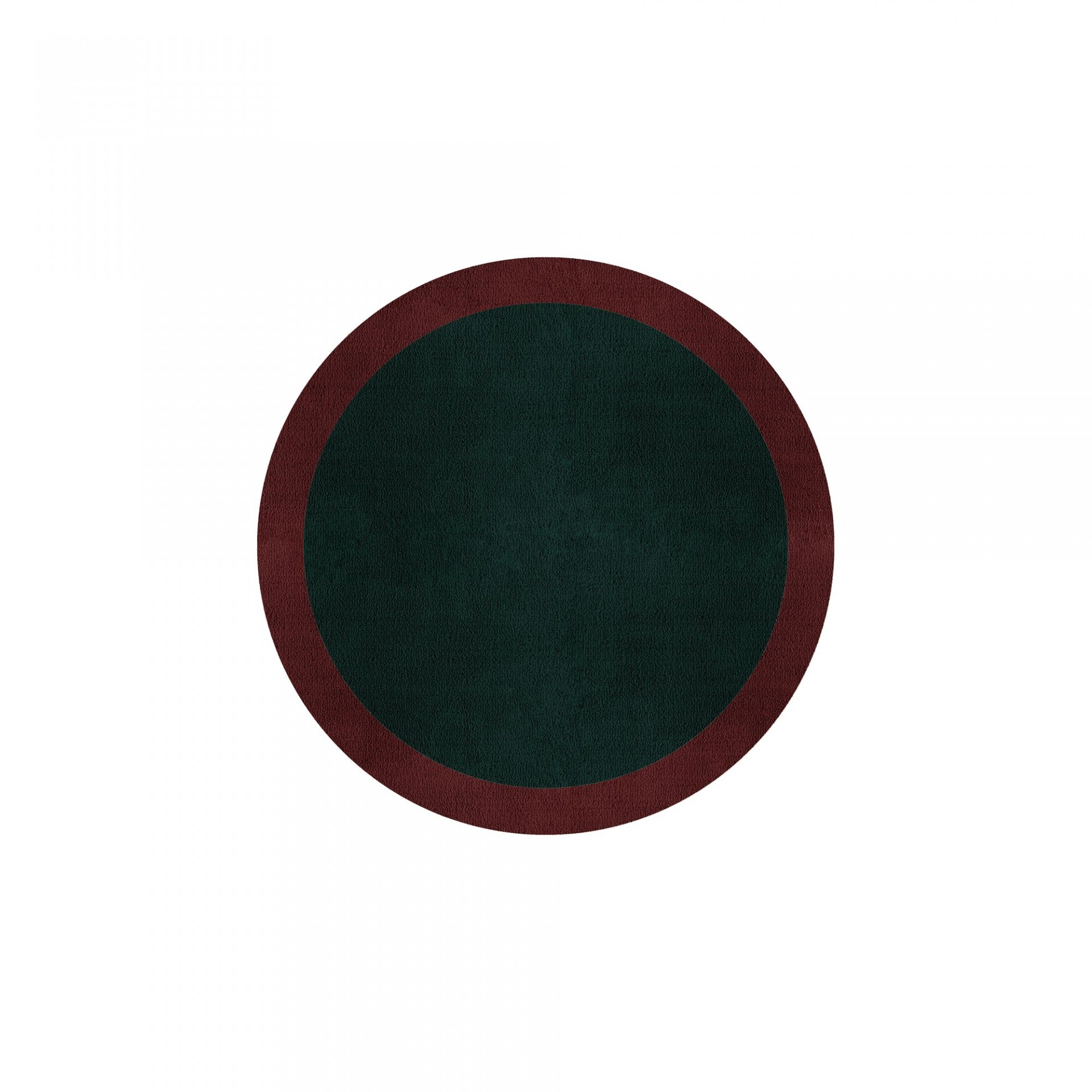 BORDER ATELIER HUNTER GREEN ROUND AREA RUG
