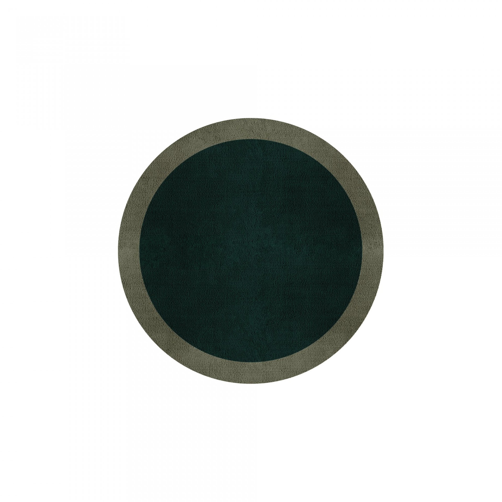 BORDER ATELIER HUNTER GREEN ROUND AREA RUG