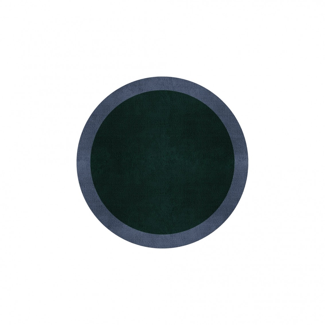 BORDER ATELIER HUNTER GREEN ROUND AREA RUG