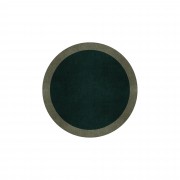 BORDER ATELIER HUNTER GREEN ROUND AREA RUG BORDER ATELIER HUNTER GREEN ROUND AREA RUG