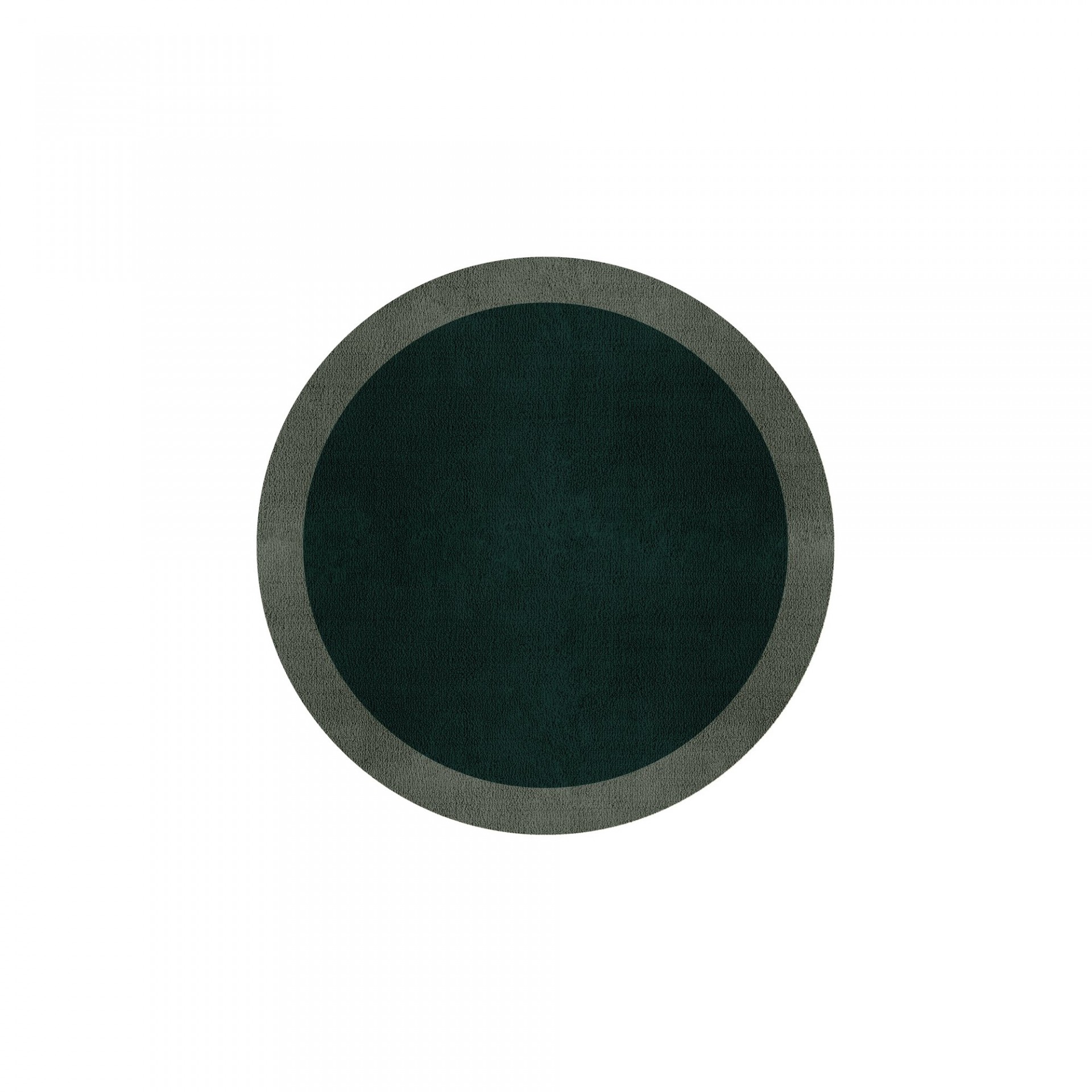 BORDER ATELIER HUNTER GREEN ROUND AREA RUG