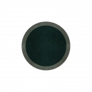 BORDER ATELIER HUNTER GREEN ROUND AREA RUG BORDER ATELIER HUNTER GREEN ROUND AREA RUG
