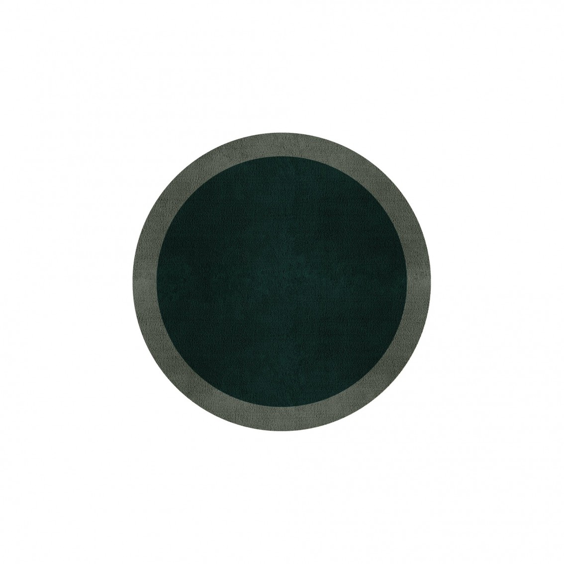 BORDER ATELIER HUNTER GREEN ROUND AREA RUG BORDER ATELIER HUNTER GREEN ROUND AREA RUG