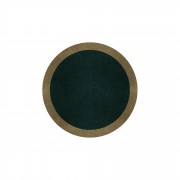 BORDER ATELIER HUNTER GREEN ROUND AREA RUG