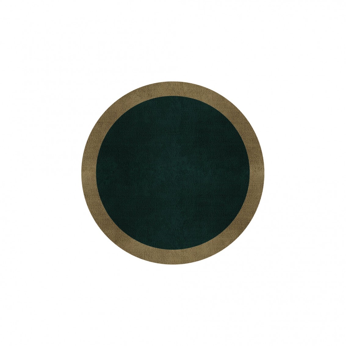 BORDER ATELIER HUNTER GREEN ROUND AREA RUG