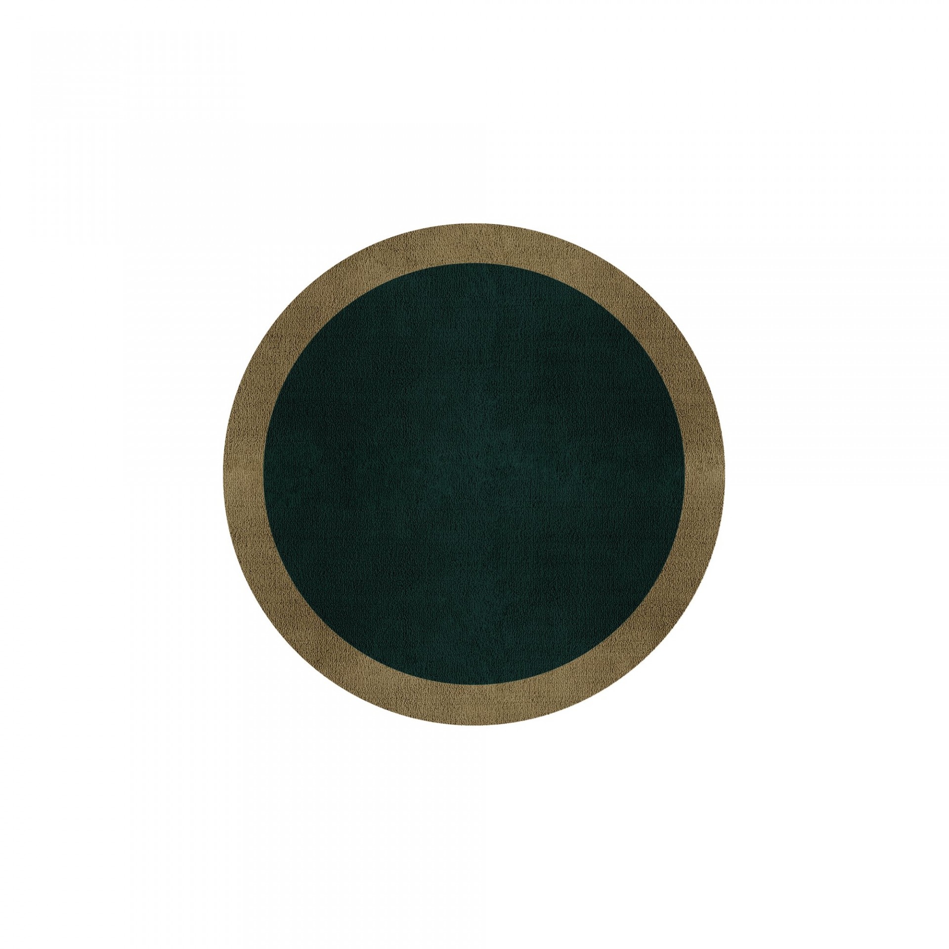 BORDER ATELIER HUNTER GREEN ROUND AREA RUG