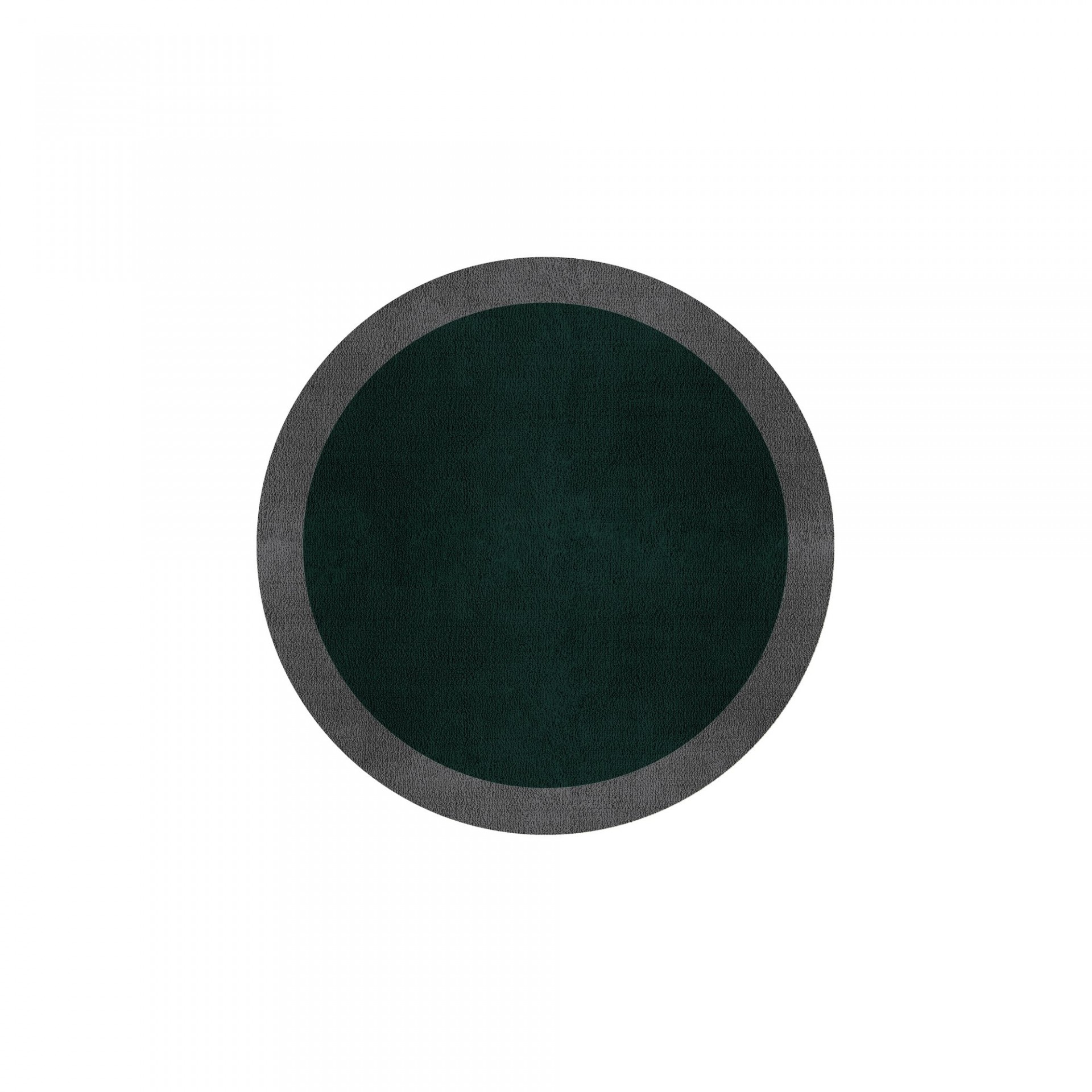 BORDER ATELIER HUNTER GREEN ROUND AREA RUG