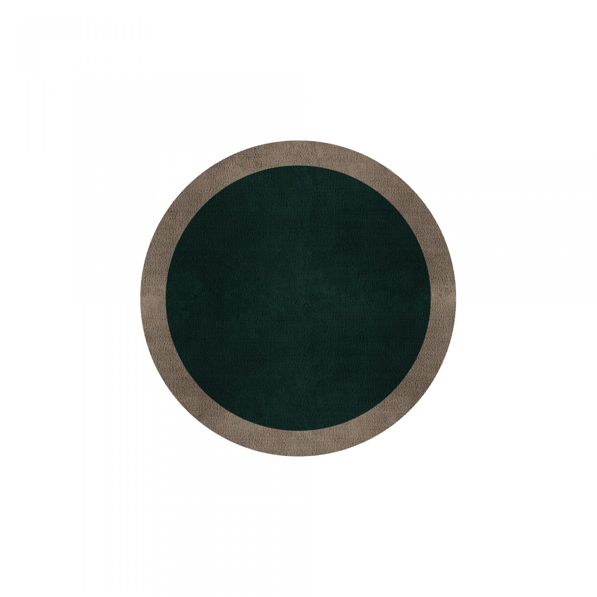 BORDER ATELIER HUNTER GREEN ROUND AREA RUG