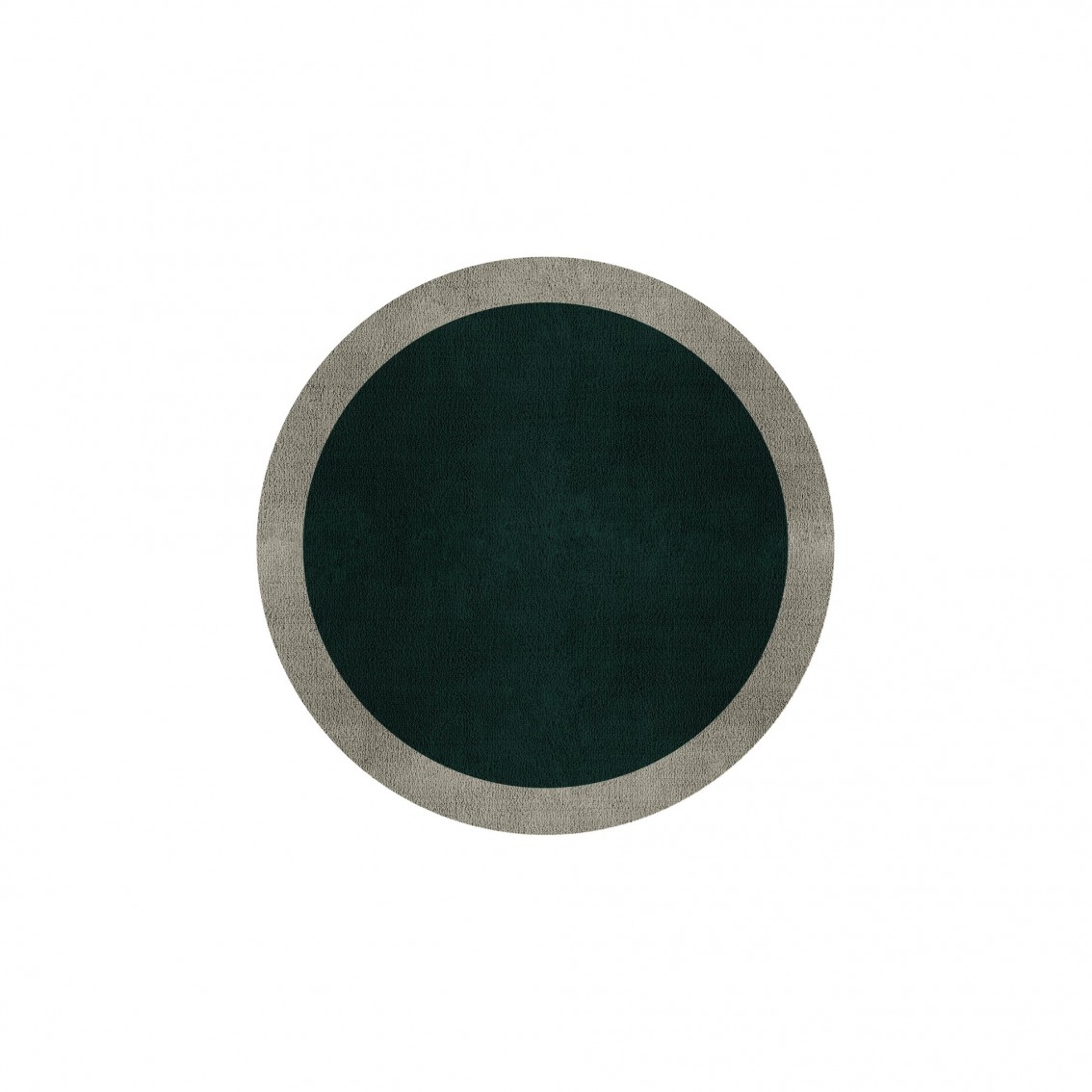 BORDER ATELIER HUNTER GREEN ROUND AREA RUG BORDER ATELIER HUNTER GREEN ROUND AREA RUG
