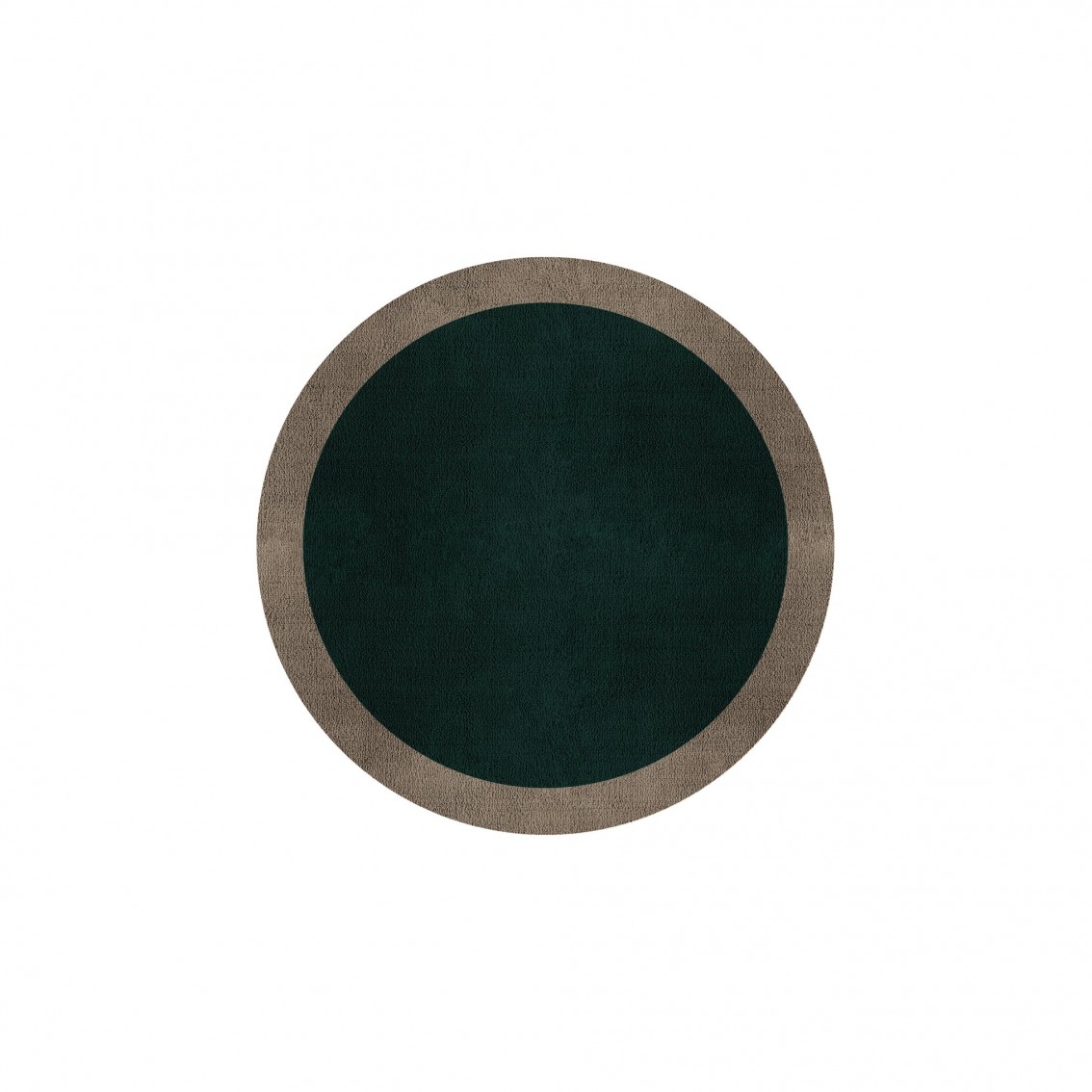 BORDER ATELIER HUNTER GREEN ROUND AREA RUG BORDER ATELIER HUNTER GREEN ROUND AREA RUG