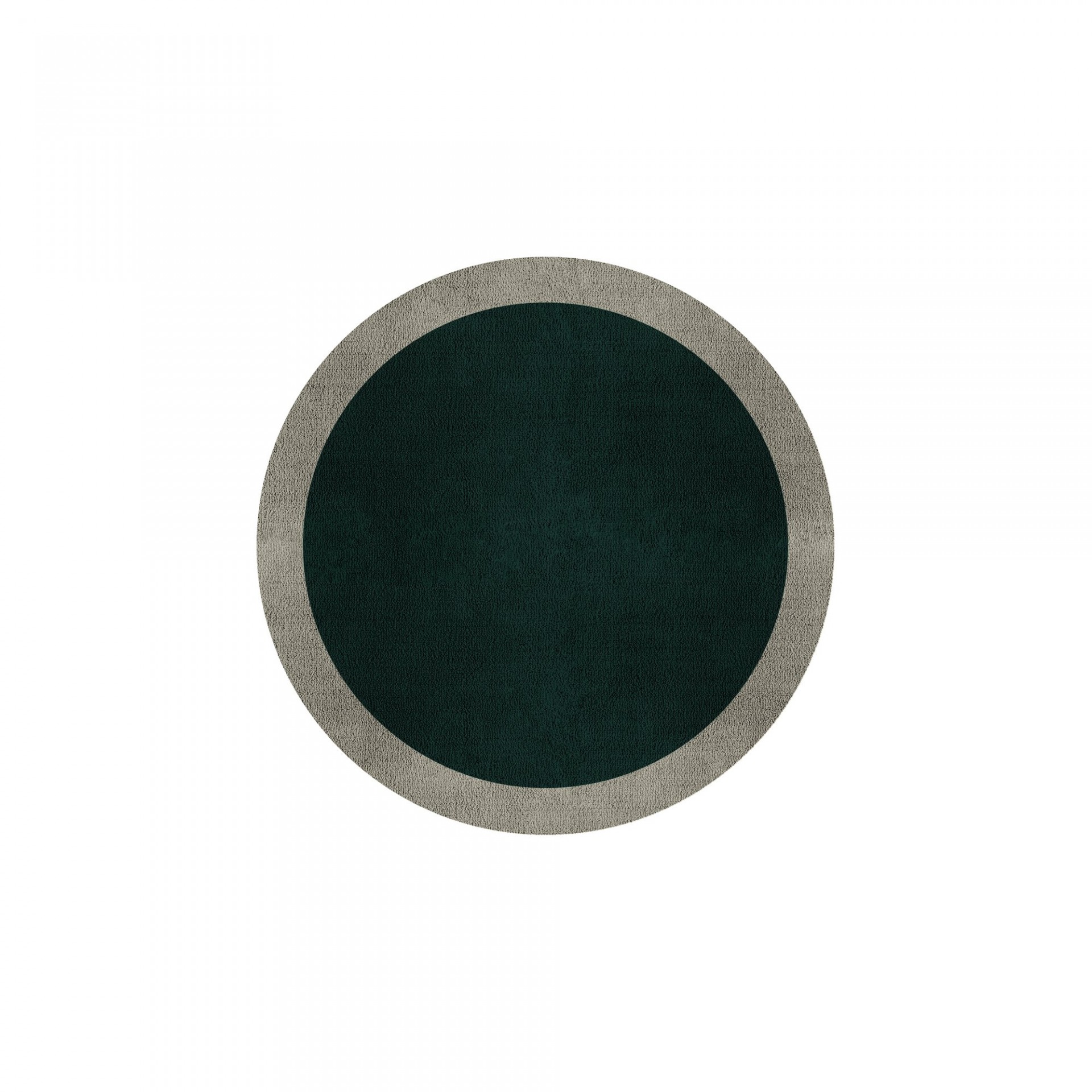 BORDER ATELIER HUNTER GREEN ROUND AREA RUG