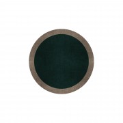 BORDER ATELIER HUNTER GREEN ROUND AREA RUG BORDER ATELIER HUNTER GREEN ROUND AREA RUG