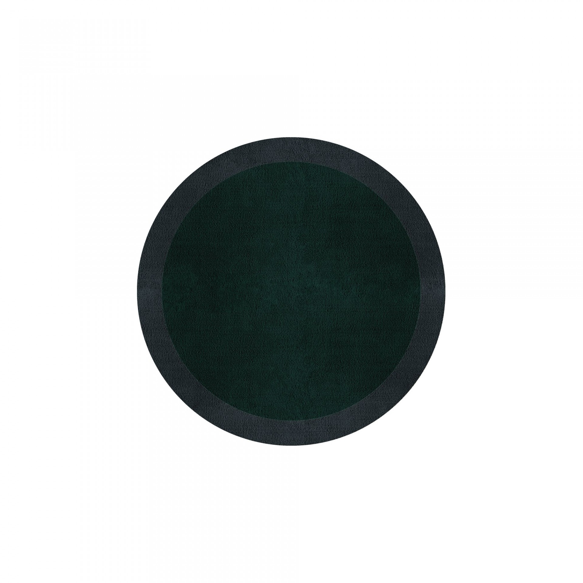 BORDER ATELIER HUNTER GREEN ROUND AREA RUG